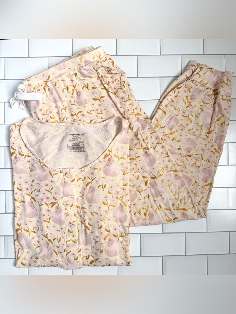 M🧲🍐✨ Magnetic Me Pearadise Modal Women’s Signature Long Sleeve Pajamas Set